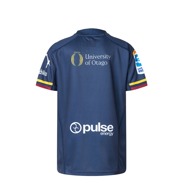 Highlanders Kids Home Rugby Shirt Short Sleeve 2025 - Back