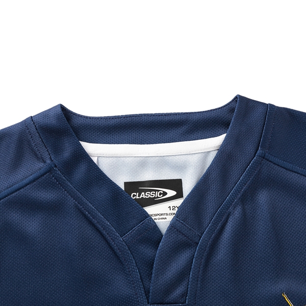 Highlanders Kids Home Rugby Shirt Short Sleeve 2025 - Collar