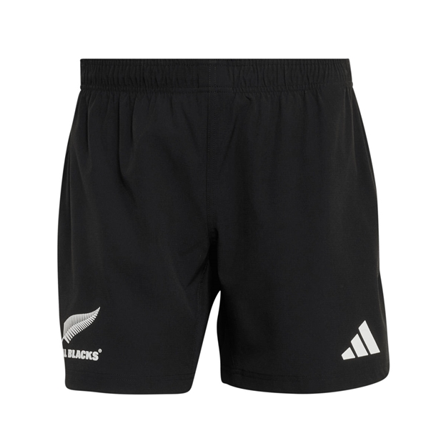 All Blacks Mens Home Rugby Shorts 26/27 All Black - Front View
