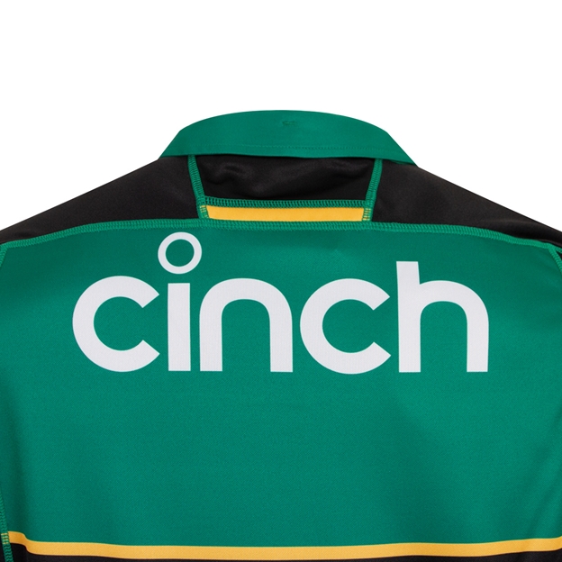 Northampton Saints Mens Home Rugby Shirt - Short Sleeve - 2025 - Collar