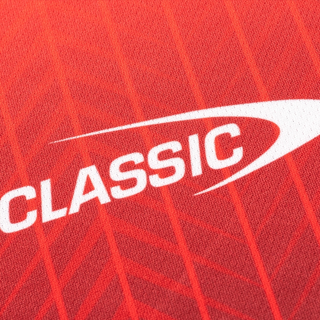 Crusaders Mens Training T-Shirt 2026 Black/Red - Classic Sportswear Logo Close-up