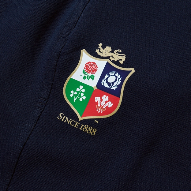 British and Irish Lions Mens Fleece Shorts Navy - Crest