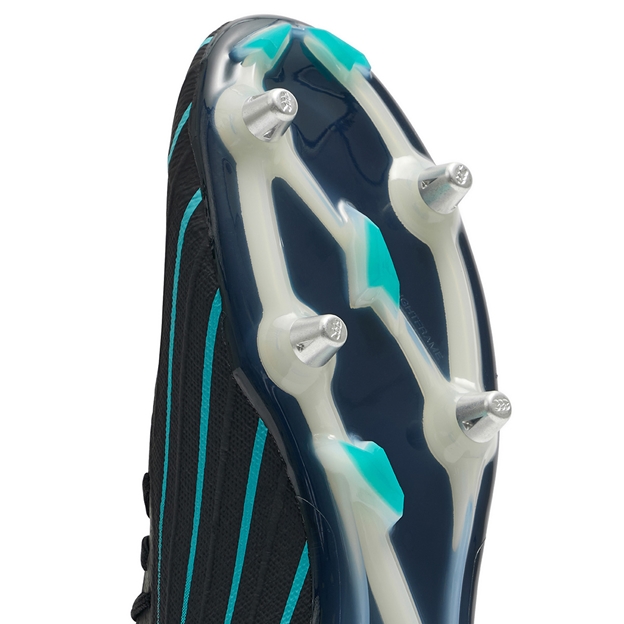 Canterbury Adults Speed Falcon 2.0 Elite Soft Ground Rugby Boots Jet Black - Forefoot Close-up