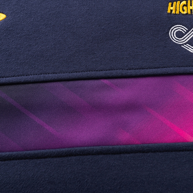 Highlanders Mens Team Hoodie Navy 2025 - Multicolour Panel