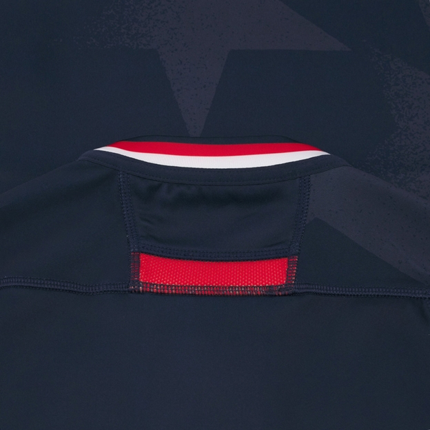 USA WRWC Womens Home Rugby Shirt 2025 Navy - Back Close-up