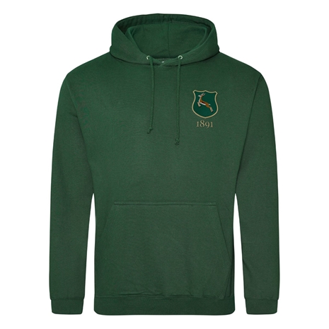 South Africa Mens Classic Hoodie Bottle Green - Front