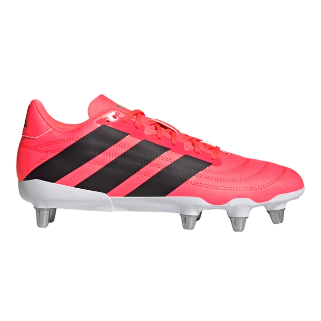 Adidas Adults Kakari Soft Ground Rugby Boots Solar Turbo - Outstep View