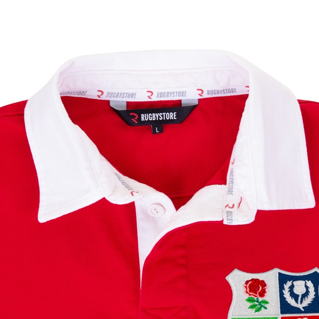 R1823 Lions1888 Rugby Shirt Red - Collar