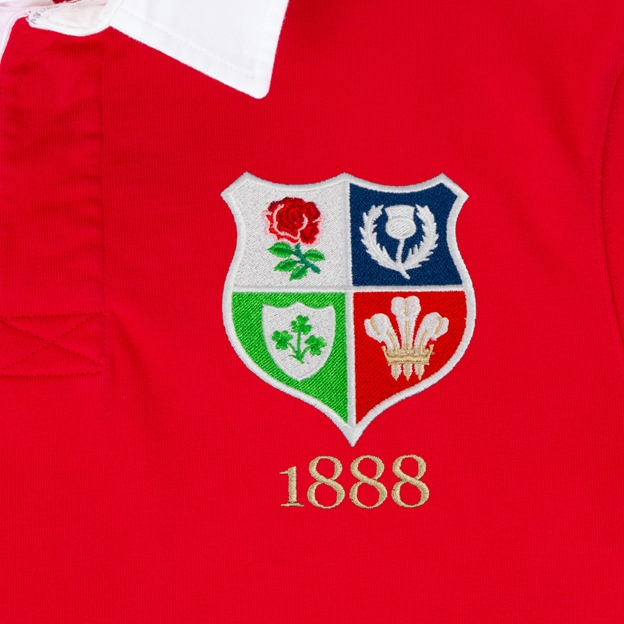R1823 Lions1888 Rugby Shirt Red - Crest
