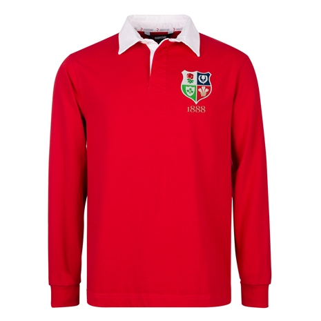R1823 Lions1888 Rugby Shirt Red - Front