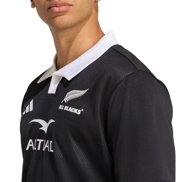 All Blacks Mens Home Rugby Shirt 25/26 - Fern