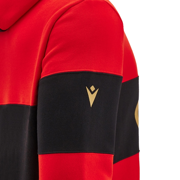 Wales Kids Travel Leisure Hoodie - Red 2025 - Macron