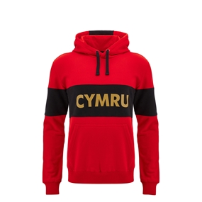 Wales Kids Travel Leisure Hoodie - Red 2025 - Front