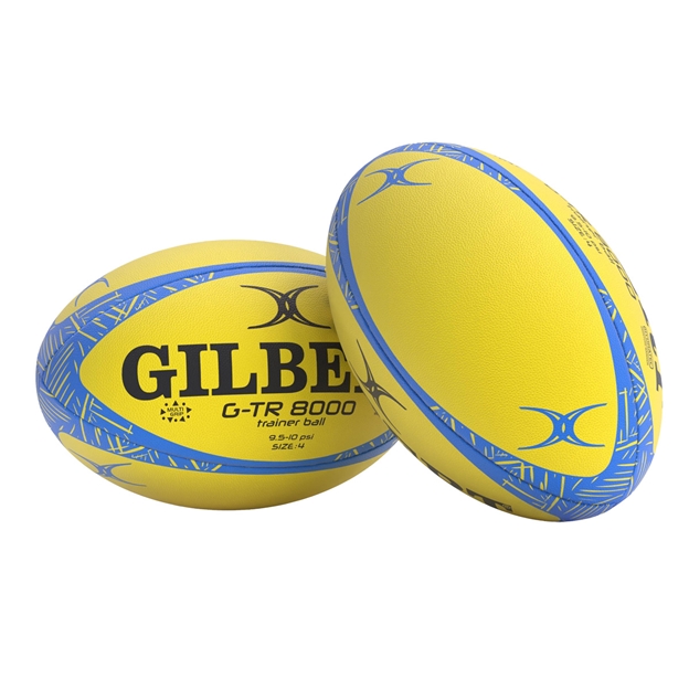 Gilbert G-TR8000 Training Rugby Ball Fluro - Pair View
