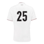 Womens World Cup Champions England Womens Home Rugby Shirt White - Back 