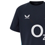 England Kids Performance Short Sleeve Tee 25/26 Inkwell/Storm Blue - Castore 