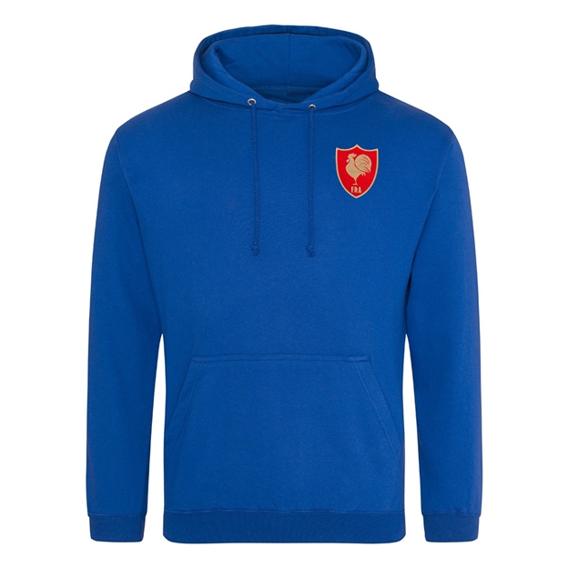 France Mens Classic Hoodie Royal - Front View