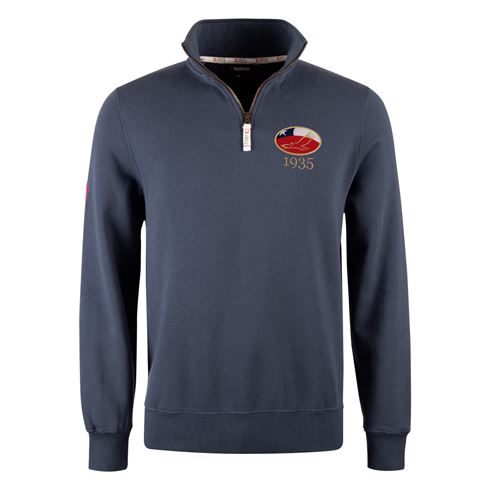 R1823 Chile Quarter Zip Top - Petrol Blue R1823 Chile Quarter Zip Top - Petrol Blue