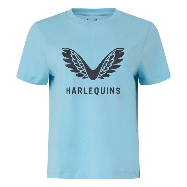 Harlequins Womens Presentation Tee 25/26 Sky Blue - Front