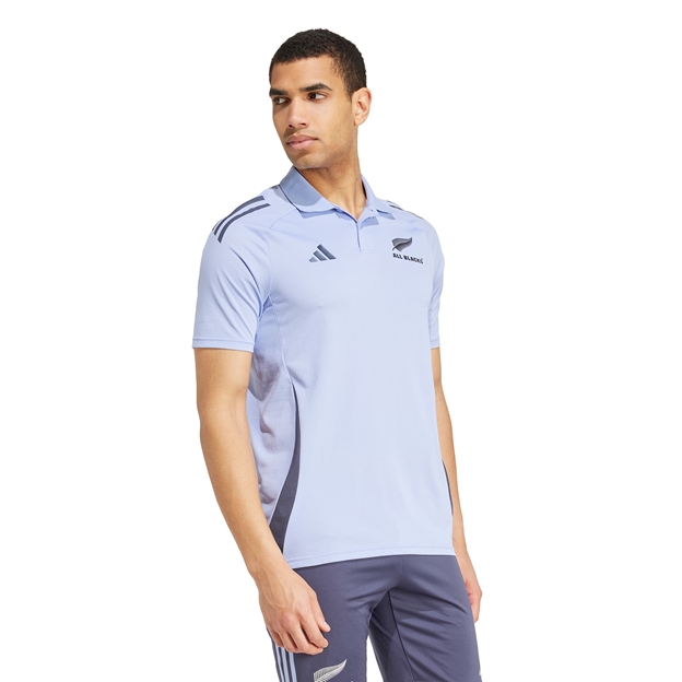 All Blacks Men's Polo-Blue Spark - Model Side