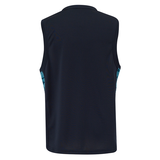 England Mens Performance Sleeveless Tee 25/26 Inkwell/Storm Blue - Back