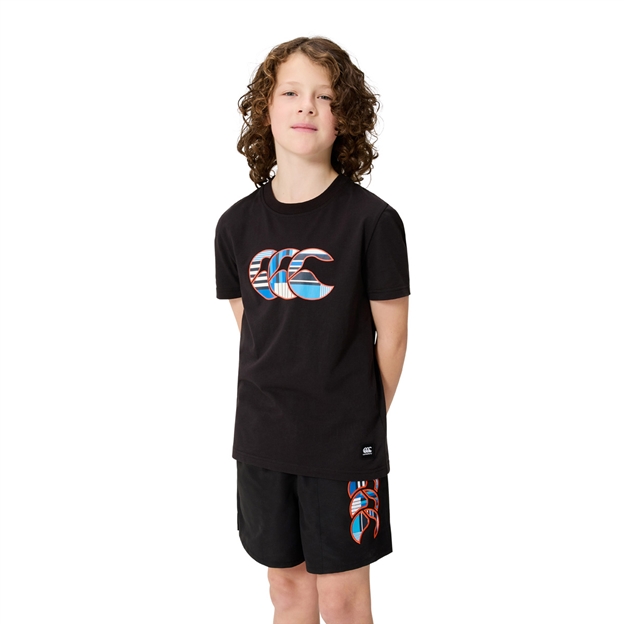 Canterbury kids Uglies T-Shirt Black - Model Front