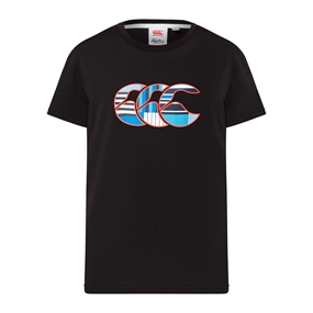 Canterbury kids Uglies T-Shirt Black - Front View