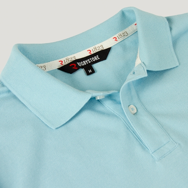 Uruguay 1865 Heritage Pure Cotton Polo - Sky Blue