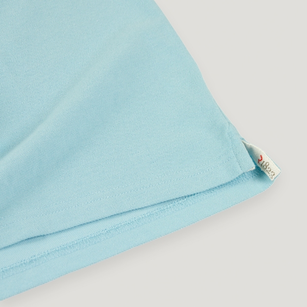 Uruguay 1865 Heritage Pure Cotton Polo - Sky Blue