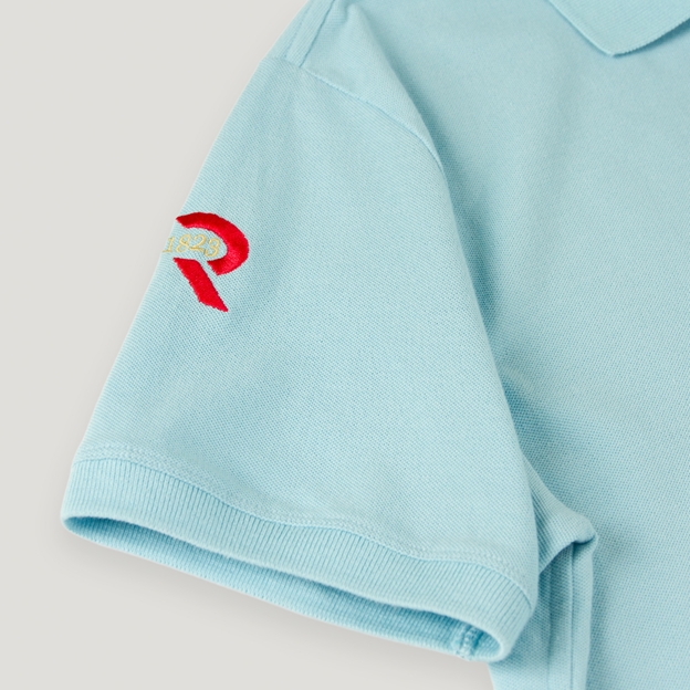 Uruguay 1865 Heritage Pure Cotton Polo - Sky Blue