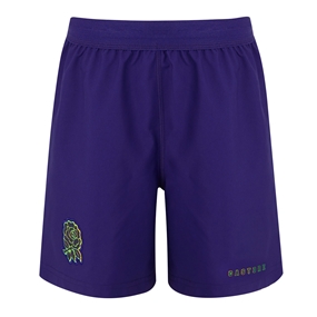 England Kids Away Rugby Shorts 26/27 Rhodonite - Front View