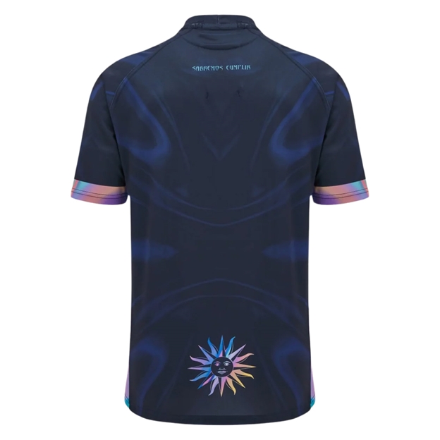 Uruguay Mens Training Rugby Shirt 25/26 Navy - Back