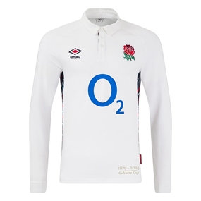 England Mens Calcutta Cup Home Classic Rugby Shirt Long Sleeve 24/25 - Front