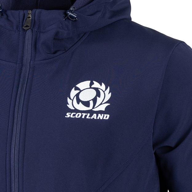Scotland Mens Softshell Jacket 26/27 Navy - Scotland Thistle Close-up