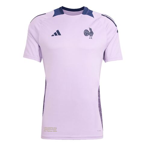 France Mens Champions 2026 Performance T-Shirt 25/26 Purple - Front