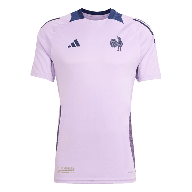 France Mens Champions 2026 Performance T-Shirt 25/26 Purple - Front