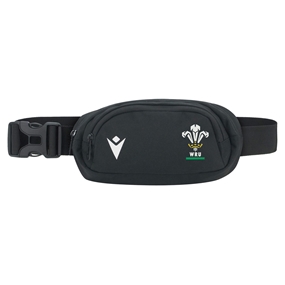 Wales Adults Bum Bag 26/27 Black - Front View