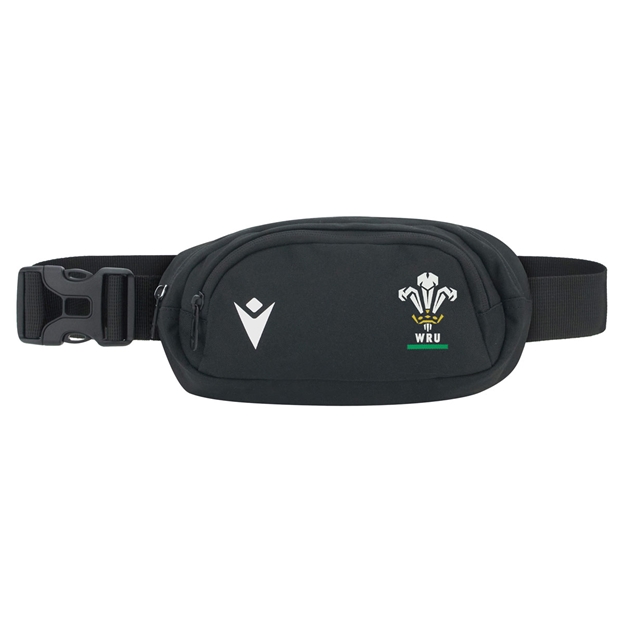 Wales Adults Bum Bag 26/27 Black - Front View