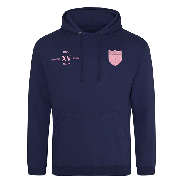 Womens World Cup USA Adults Classic Hoodie Navy - Front