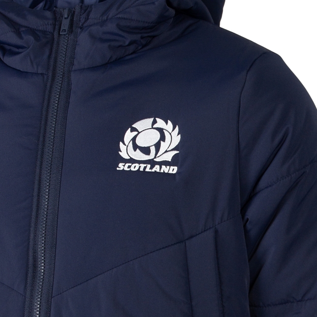 Scotland Mens Travel Three Quarter Padded Jacket 26/27 - SRU Thistle Close-up