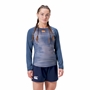 Canterbury Womens Vapodri Superlight Long Sleeved Tee-  Navy Model Front 