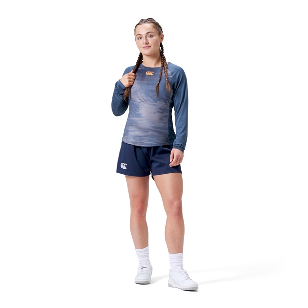 Canterbury Womens Vapodri Superlight Long Sleeved Tee-  Navy Model Full