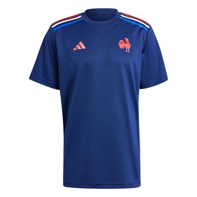 France Mens Home Supporters T-Shirt Dark Blue - Front