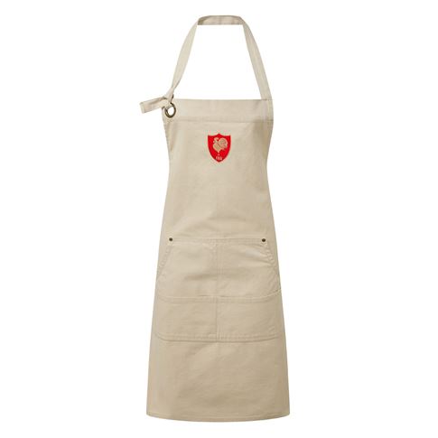 France Cotton Apron Natural - Front View