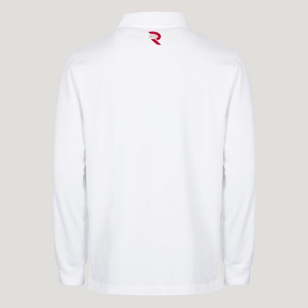 Georgia 1959 Heritage Pure Cotton Rugby Shirt - Long Sleeve - White