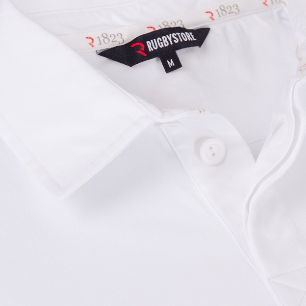 Georgia 1959 Heritage Pure Cotton Rugby Shirt - Long Sleeve - White