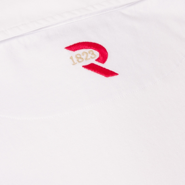Georgia 1959 Heritage Pure Cotton Rugby Shirt - Long Sleeve - White