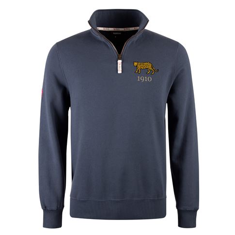 R1823 Argentina 1910 Quarter Zip Top - Petrol Blue R1823 Argentina 1910 Quarter Zip Top - Petrol Blue