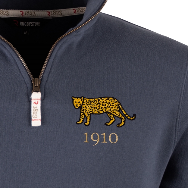 R1823 Argentina 1910 Quarter Zip Top - Petrol Blue