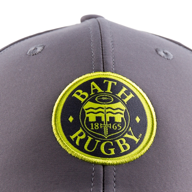 Bath Adults Baseball Cap 26/27 Gunmetal - Badge Close-up